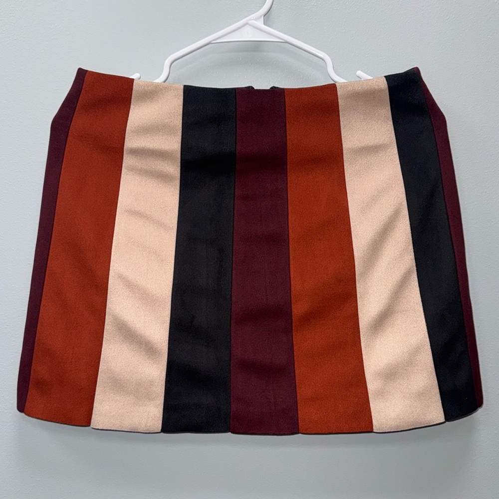 Mini suede skirt